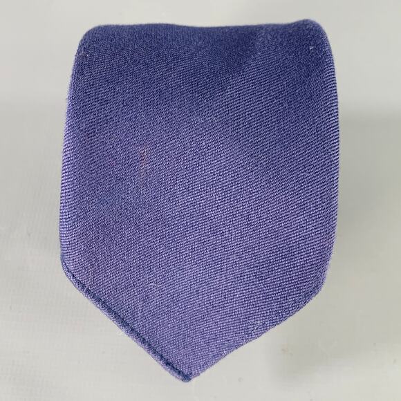 GUCCI Grey Navy Orange Stripe Skinny Silk Tie - Picture 1 of 5